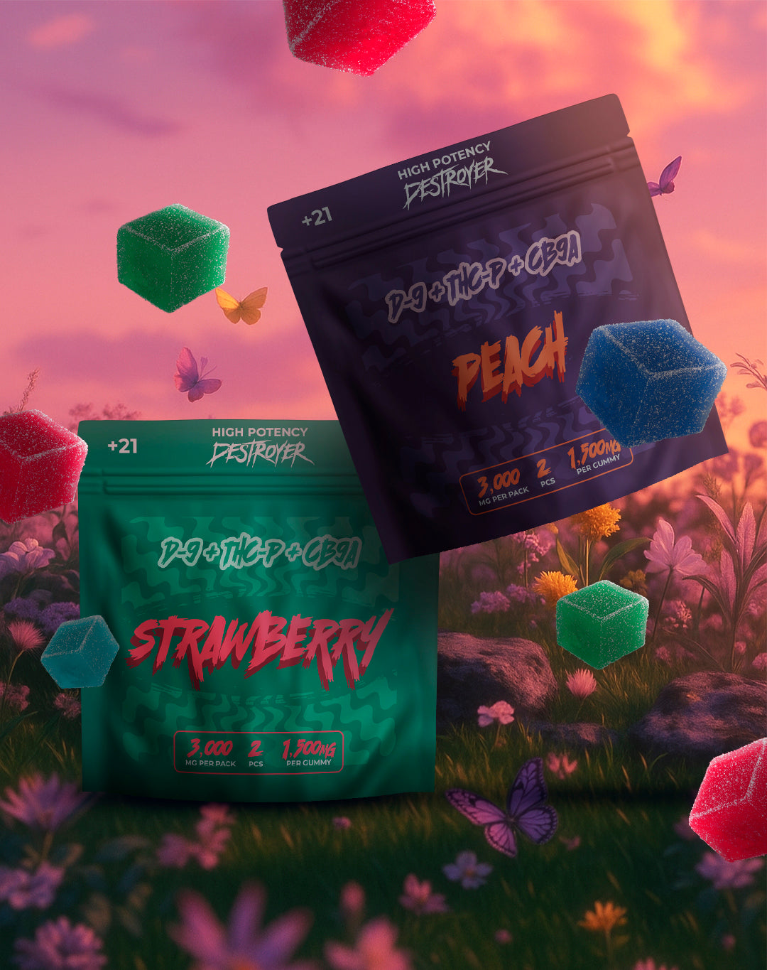 D9 + THC-P + CB9A Gummies