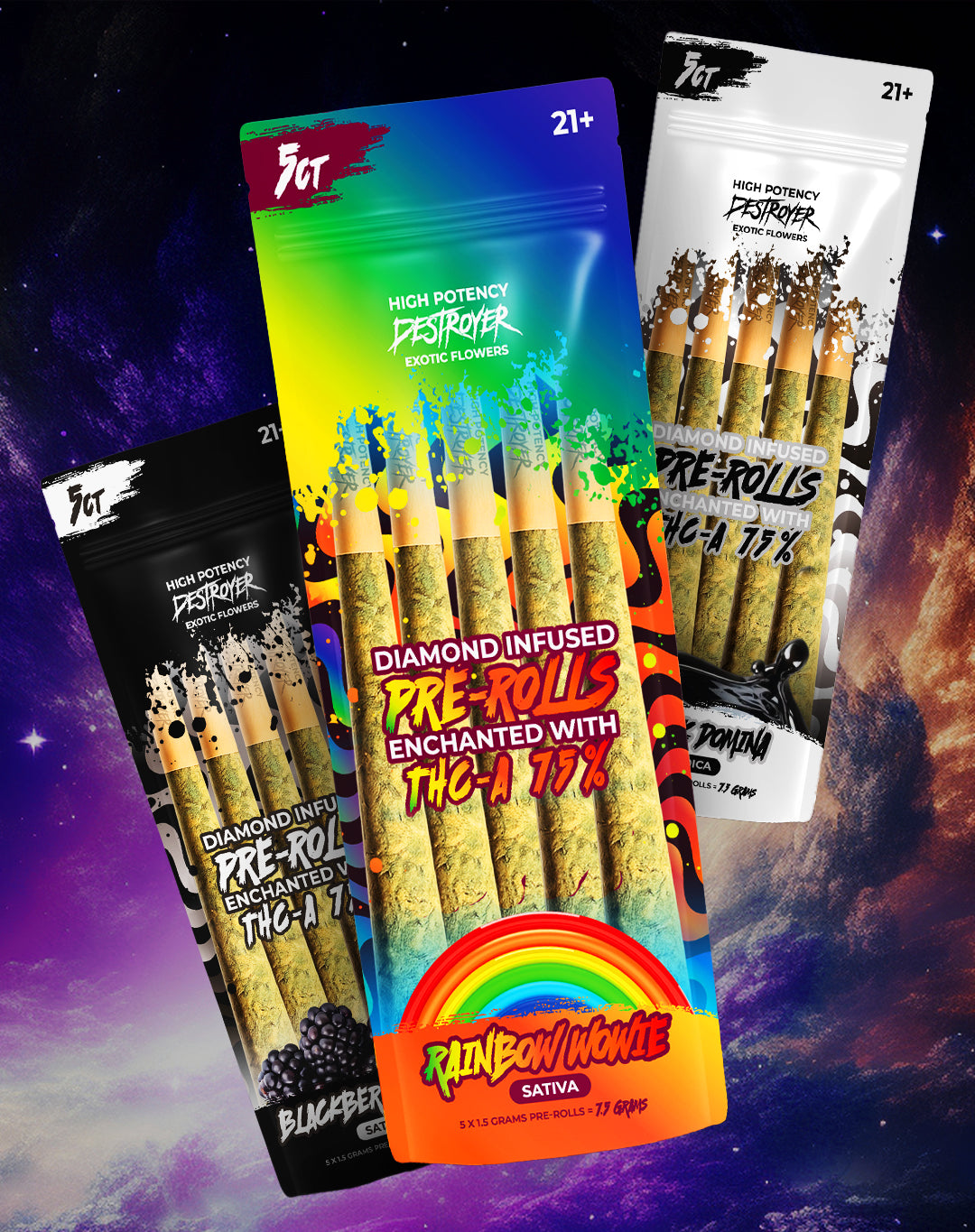 5 Pack Pre-Rolls