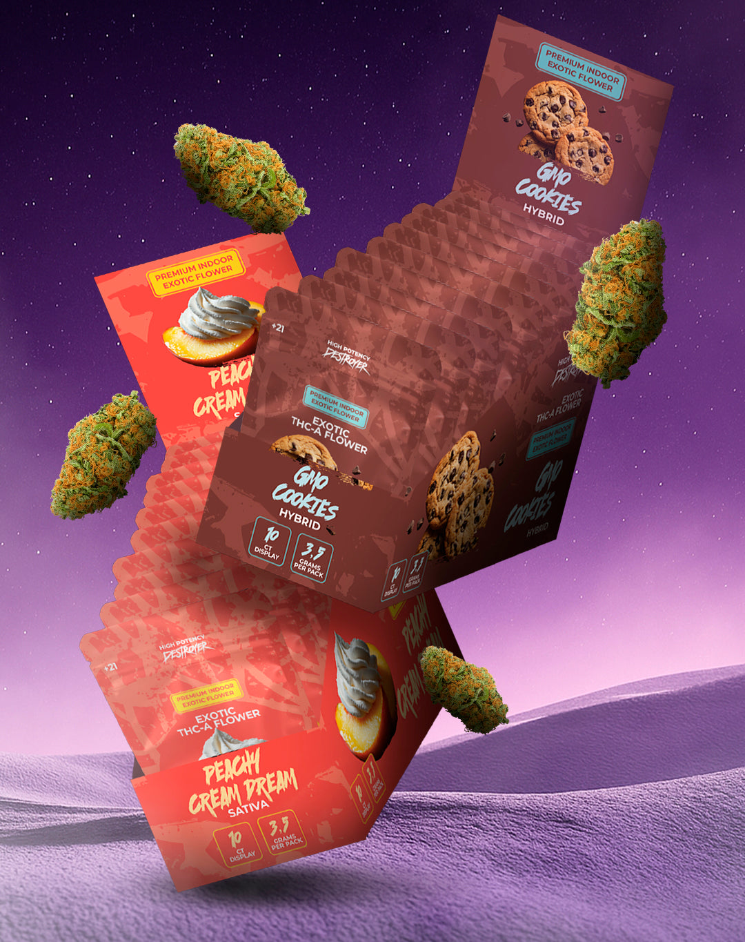 Premium Indoor Exotic Flowers - 10CT BOX