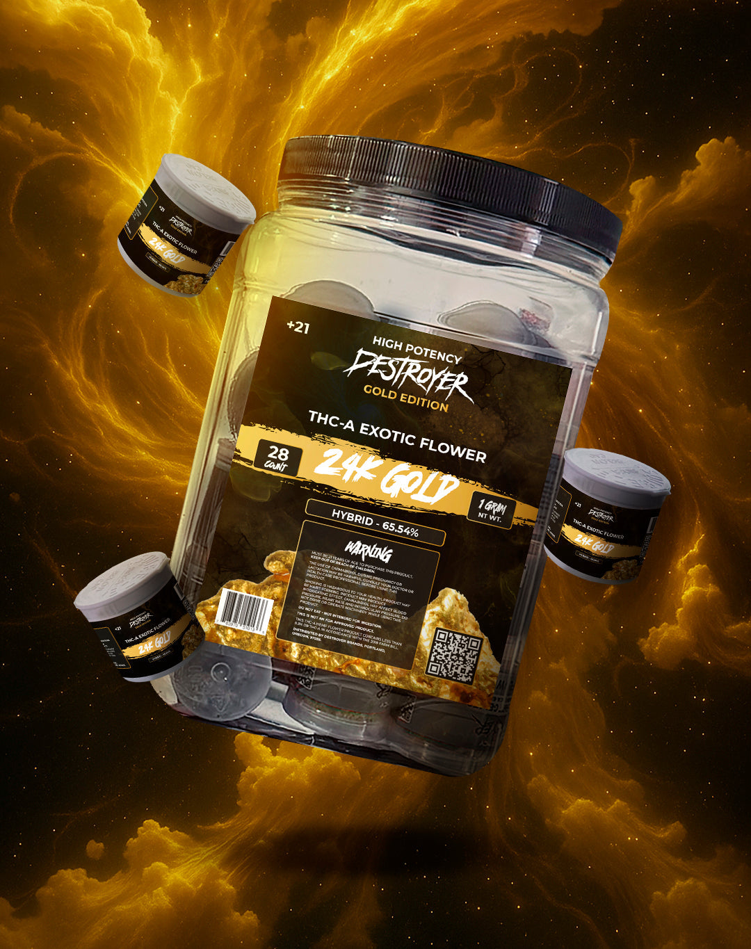 Exotic THC-A Flowers - Gold Edition