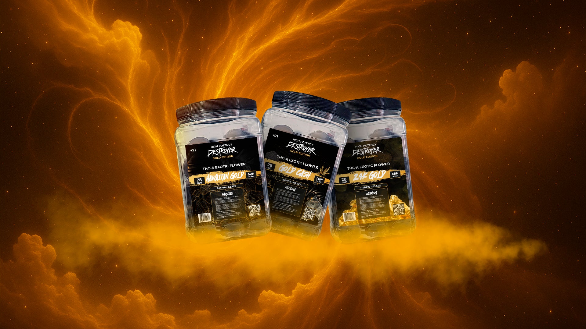 Exotic THC-A Flowers - Gold Edition