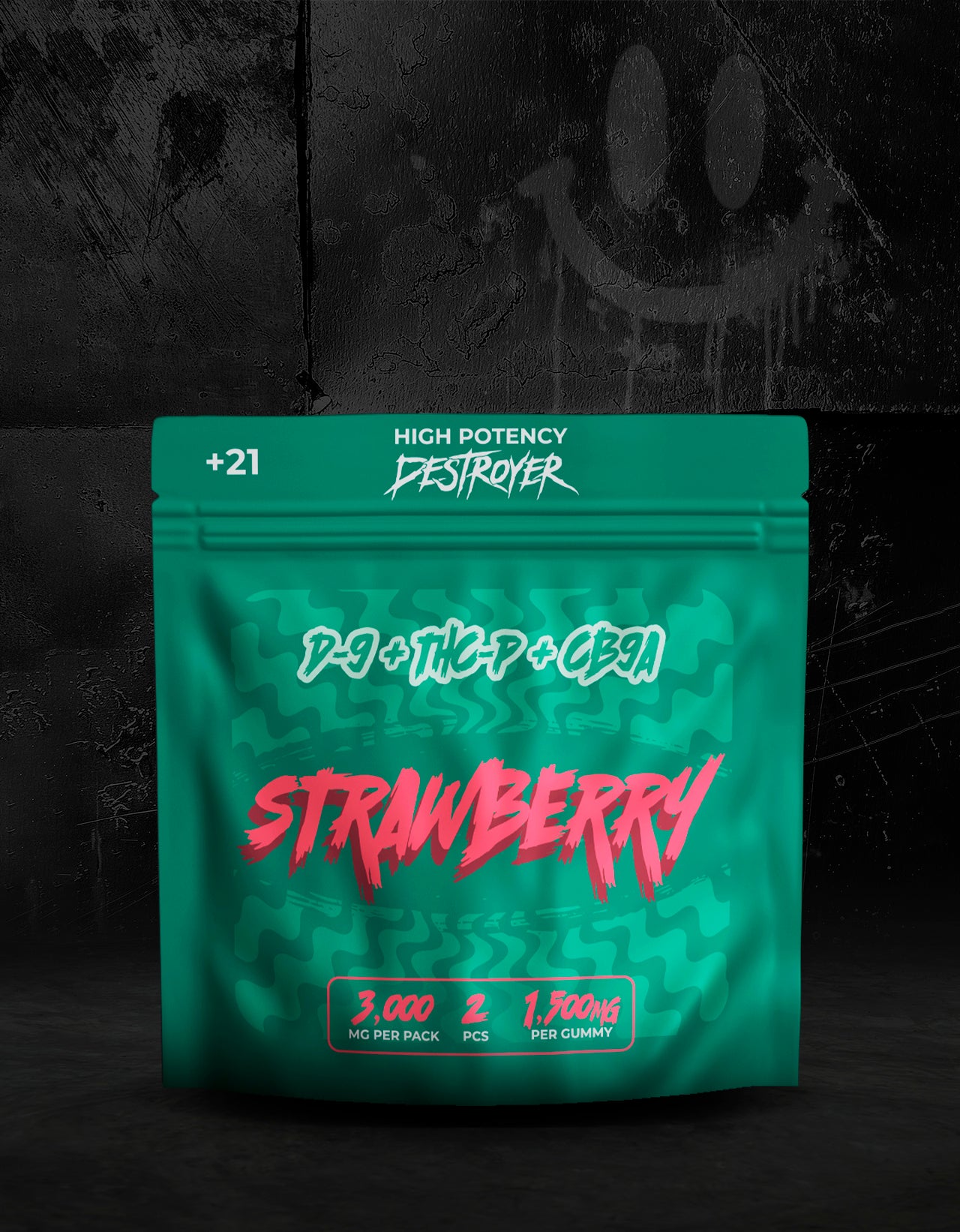 D9 + THC-P + CB9A 100CT Box: Blue Razz, Raspberry, Watermelon, Pineapple