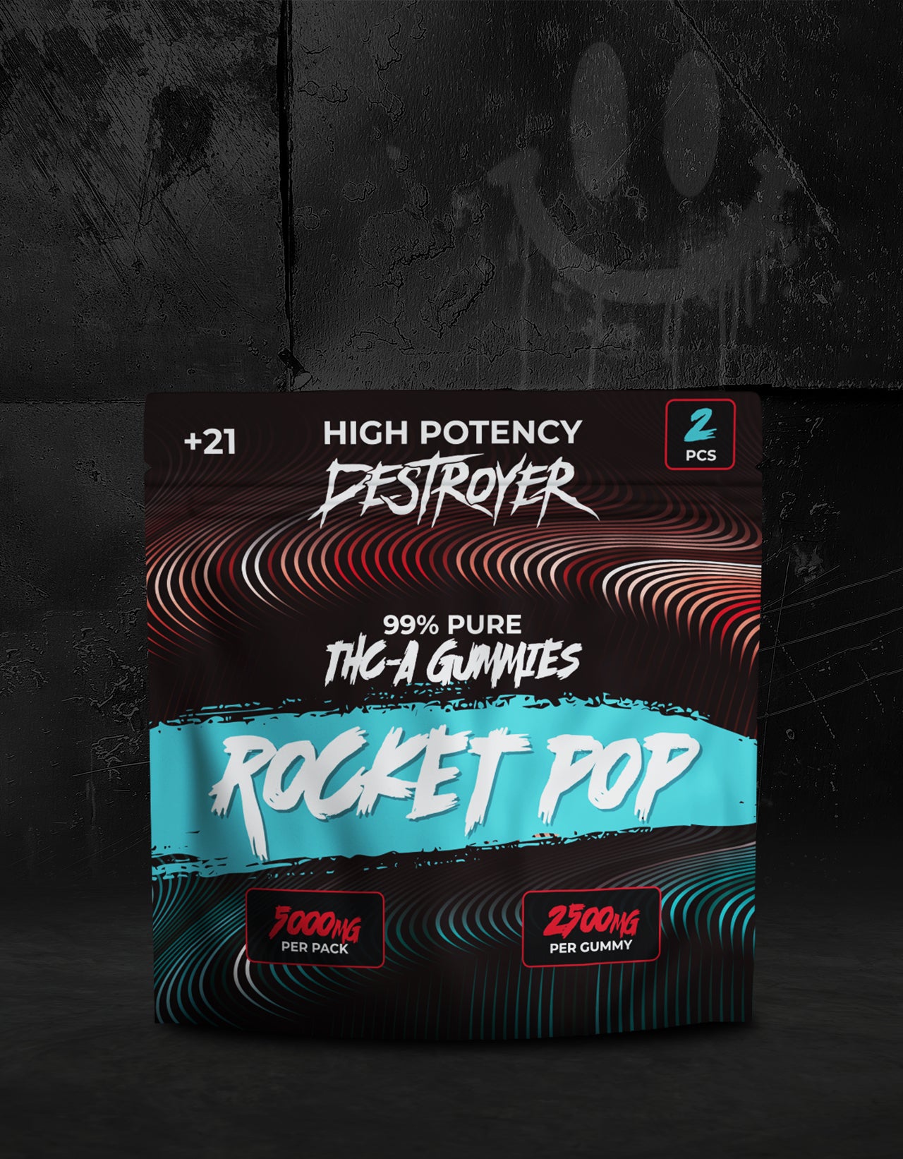 THC A Gummies 100CT Box: Rocket Pop, Banana Split, Orange Creamsicle, Piña Colada, Grape Ape