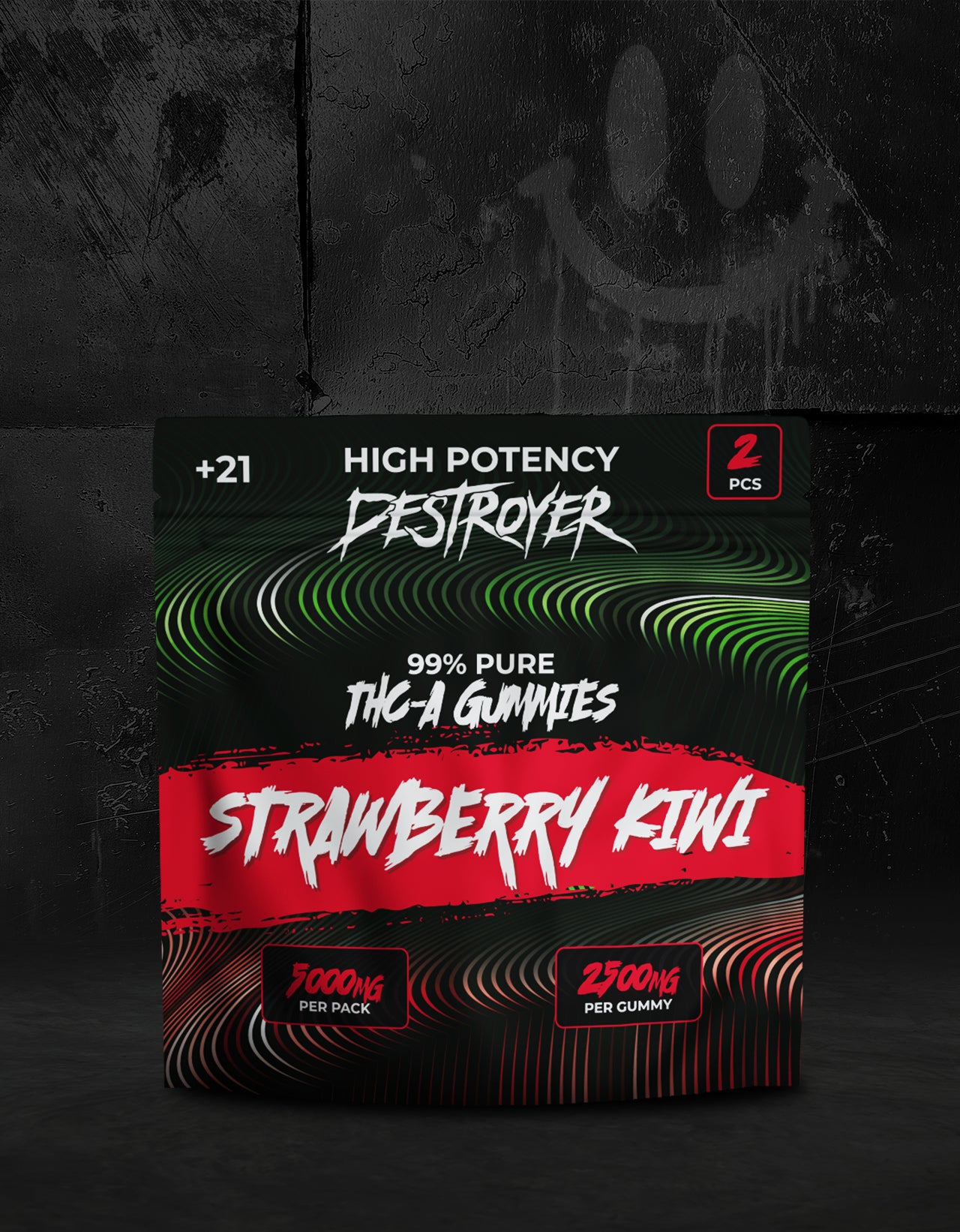 THC A Gummies 100CT Box: Pink Lemonade, Lychee | Strawberry Kiwi, Sour Apple, Mango