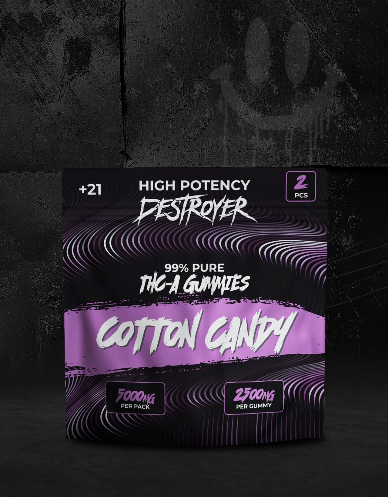 THC A Gummies 100CT Box: Blackberry, Pineapple Juice, Pink Berry Kiwi , Cotton Candy, Peach Cream
