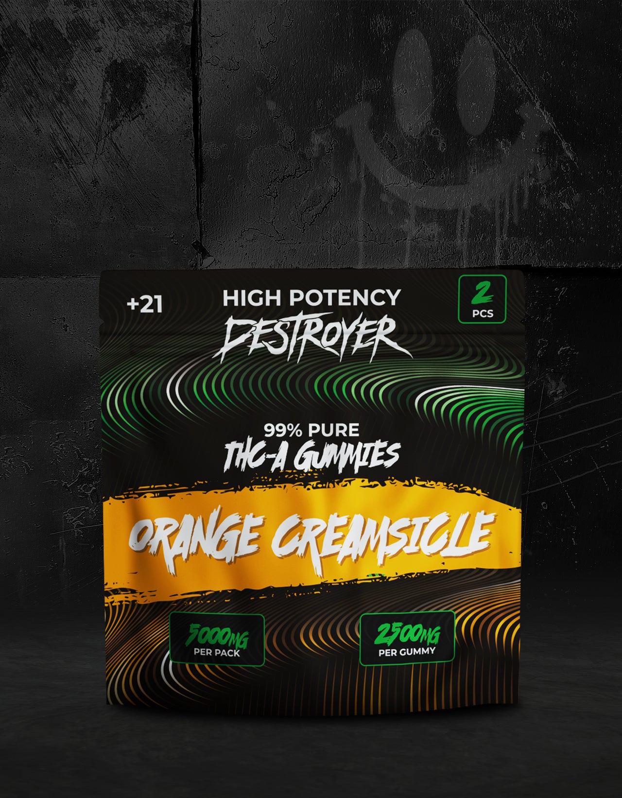 THC A Gummies 100CT Box: Rocket Pop, Banana Split, Orange Creamsicle, Piña Colada, Grape Ape