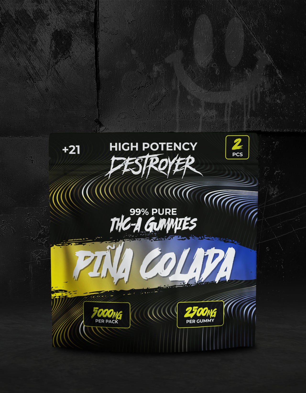 THC A Gummies 100CT Box: Rocket Pop, Banana Split, Orange Creamsicle, Piña Colada, Grape Ape