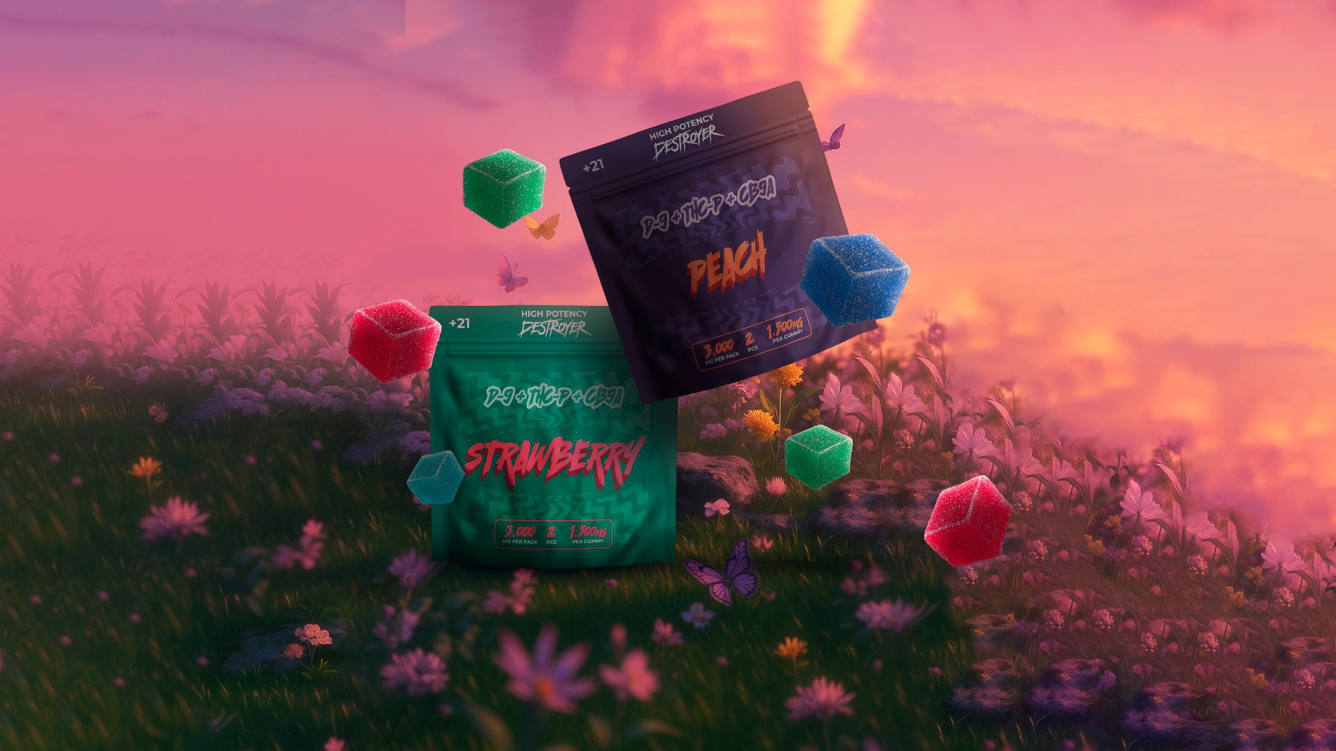 D9 + THC-P + CB9A Gummies