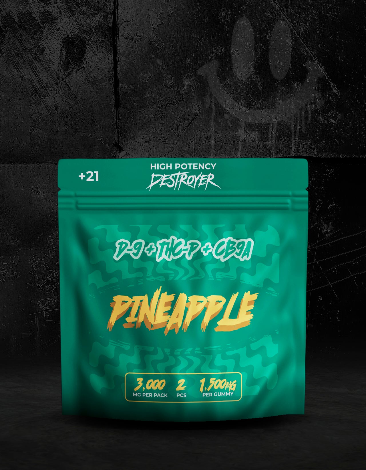 D9 + THC-P + CB9A 100CT Box: Blue Razz, Raspberry, Watermelon, Pineapple