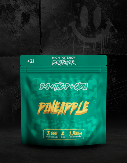 D9 + THC-P + CB9A 100CT Box: Blue Razz, Raspberry, Watermelon, Pineapple