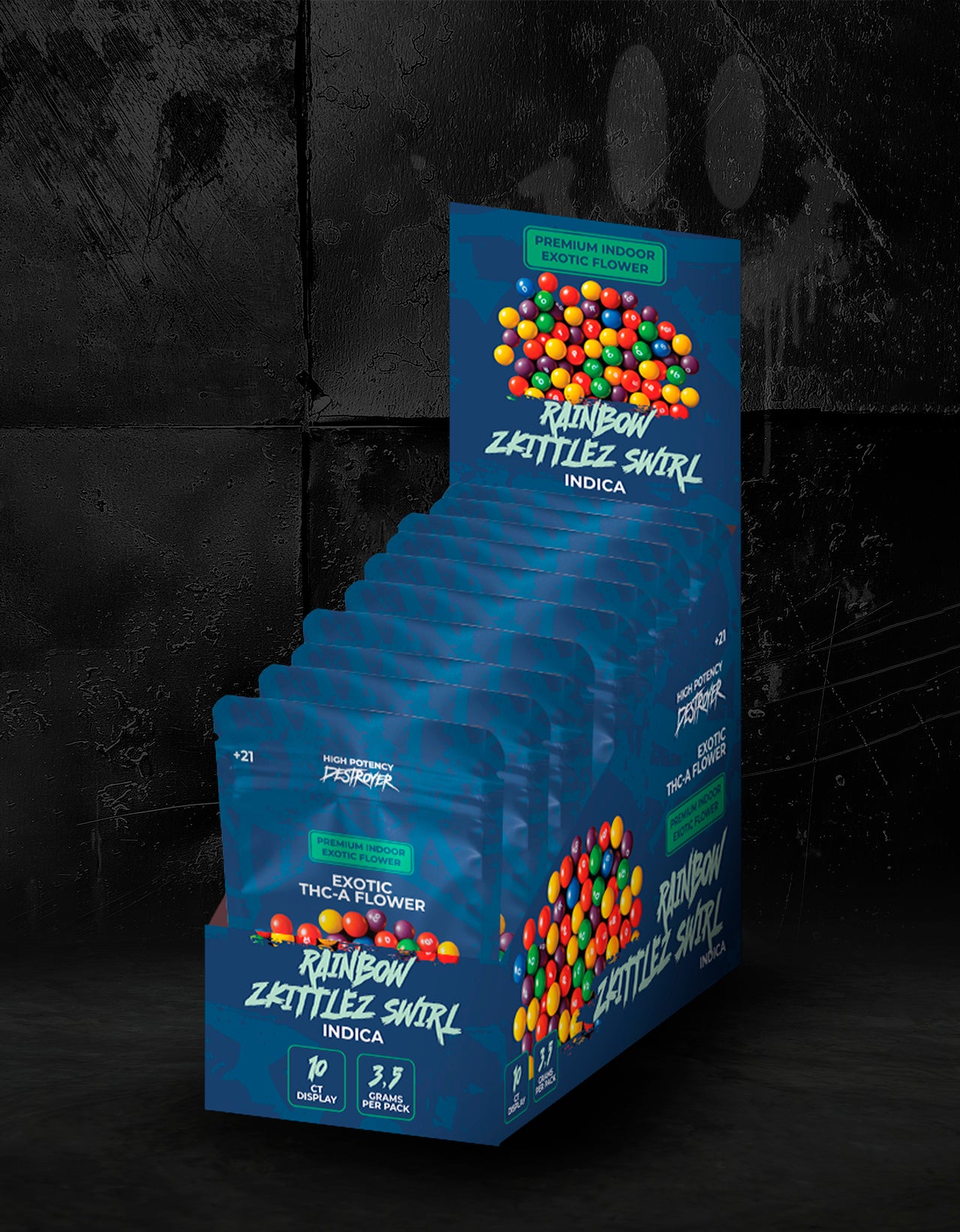 Rainbow Zkittlez Swirl - 10CT BOX