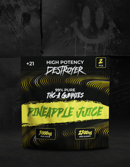 THC A Gummies 100CT Box: Blackberry, Pineapple Juice, Pink Berry Kiwi , Cotton Candy, Peach Cream
