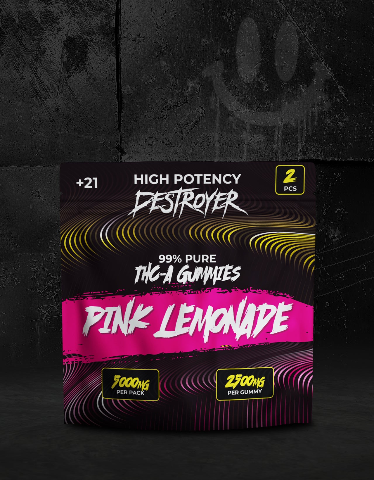 THC A Gummies 100CT Box: Pink Lemonade, Lychee | Strawberry Kiwi, Sour Apple, Mango