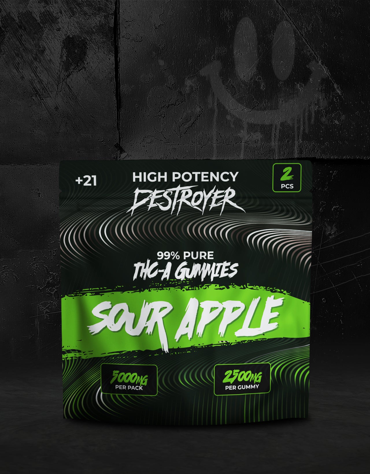 THC A Gummies 100CT Box: Pink Lemonade, Lychee | Strawberry Kiwi, Sour Apple, Mango