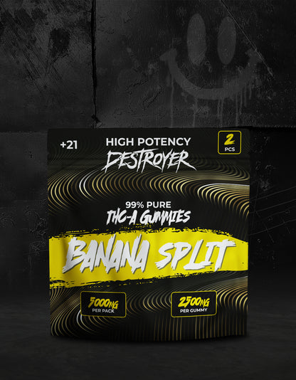 THC A Gummies 100CT Box: Rocket Pop, Banana Split, Orange Creamsicle, Piña Colada, Grape Ape