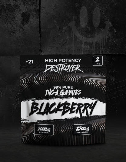 THC A Gummies 100CT Box: Blackberry, Pineapple Juice, Pink Berry Kiwi , Cotton Candy, Peach Cream