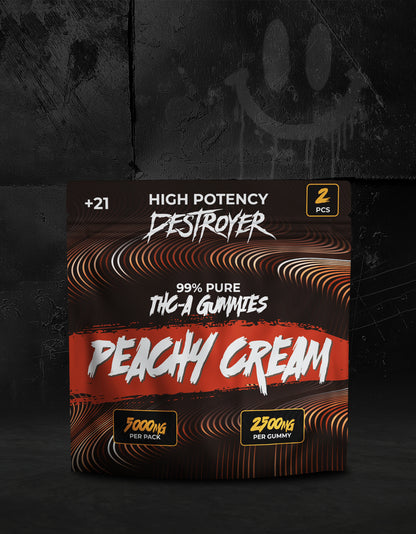 THC A Gummies 100CT Box: Blackberry, Pineapple Juice, Pink Berry Kiwi , Cotton Candy, Peach Cream
