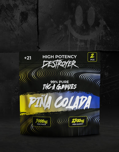 THC A Gummies 100CT Box: Rocket Pop, Banana Split, Orange Creamsicle, Piña Colada, Grape Ape